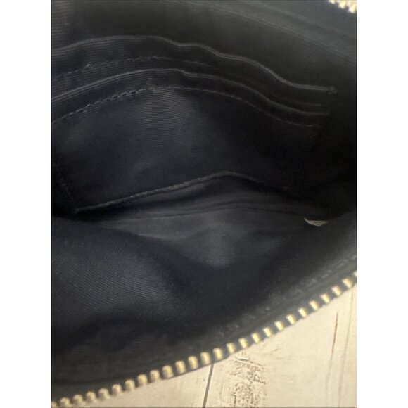 Coach Black Coated Floral Print Wristlet 4x6” With Hang Tag GUC* - Picture 6 of 7